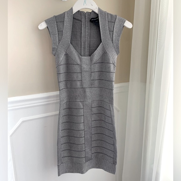 French connection size 2 metallic mini dress - Picture 3 of 16